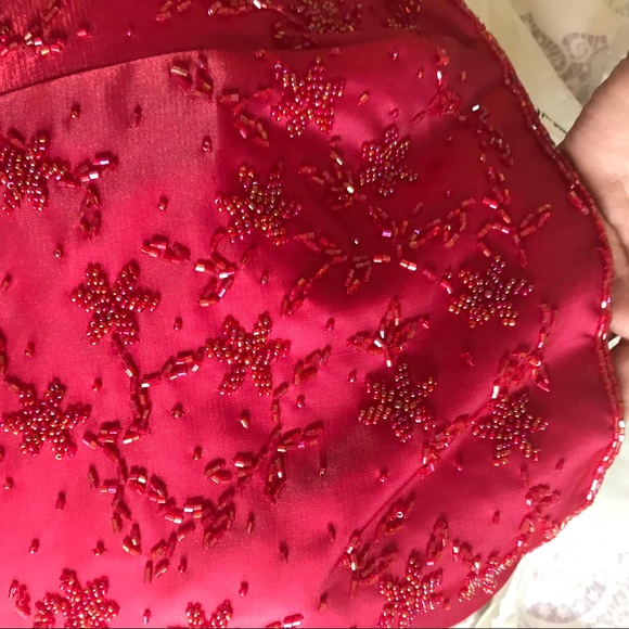 Pink sequenced formal gown with corset - Picture 4 of 6